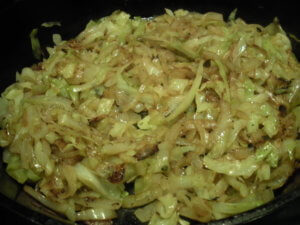 Cabbage and Onion AFTER Cooking