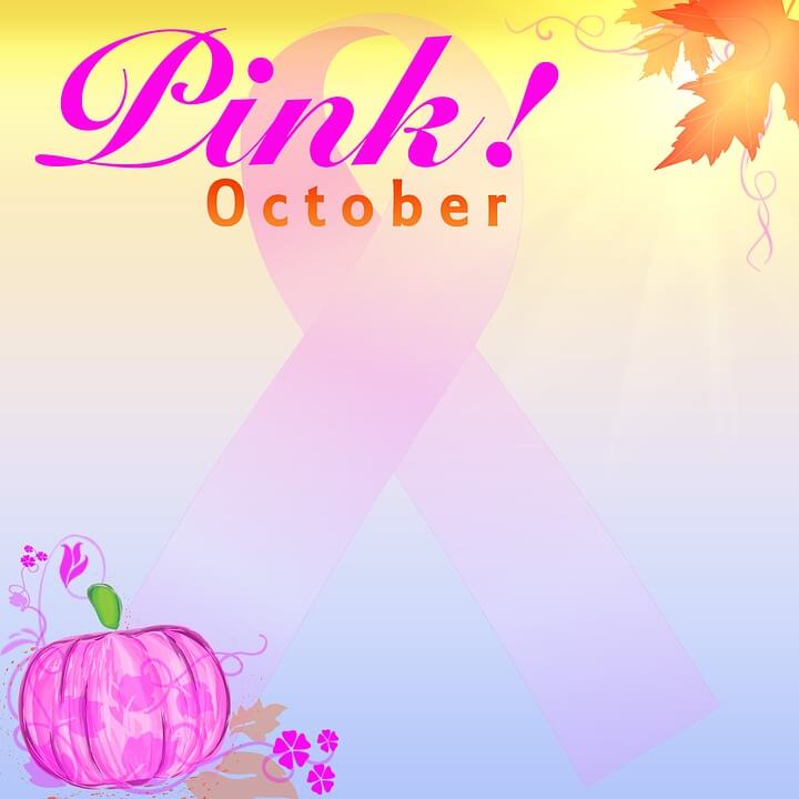 Breast cancer Pinktober Pumpkin